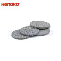 2-90 micron stainless steel 304 316L sintered metal porous round strainer filter disk-used for gas sensors